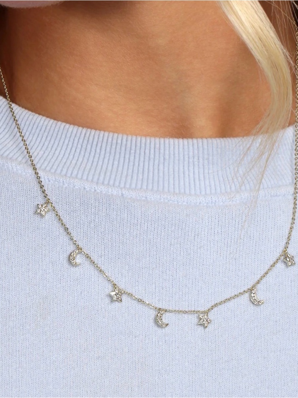 Melinda Maria Gold Star Necklace & Starry Night Necklace Sold Together - Picture 5 of 7